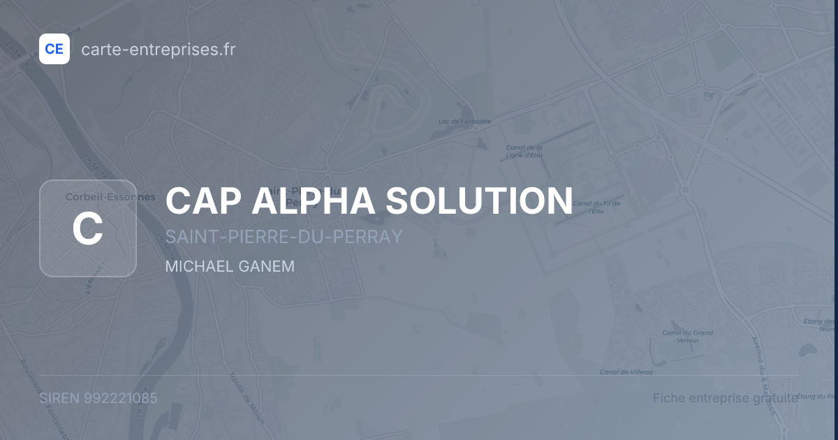 CAP ALPHA SOLUTION — 992221085 — fiche entreprise