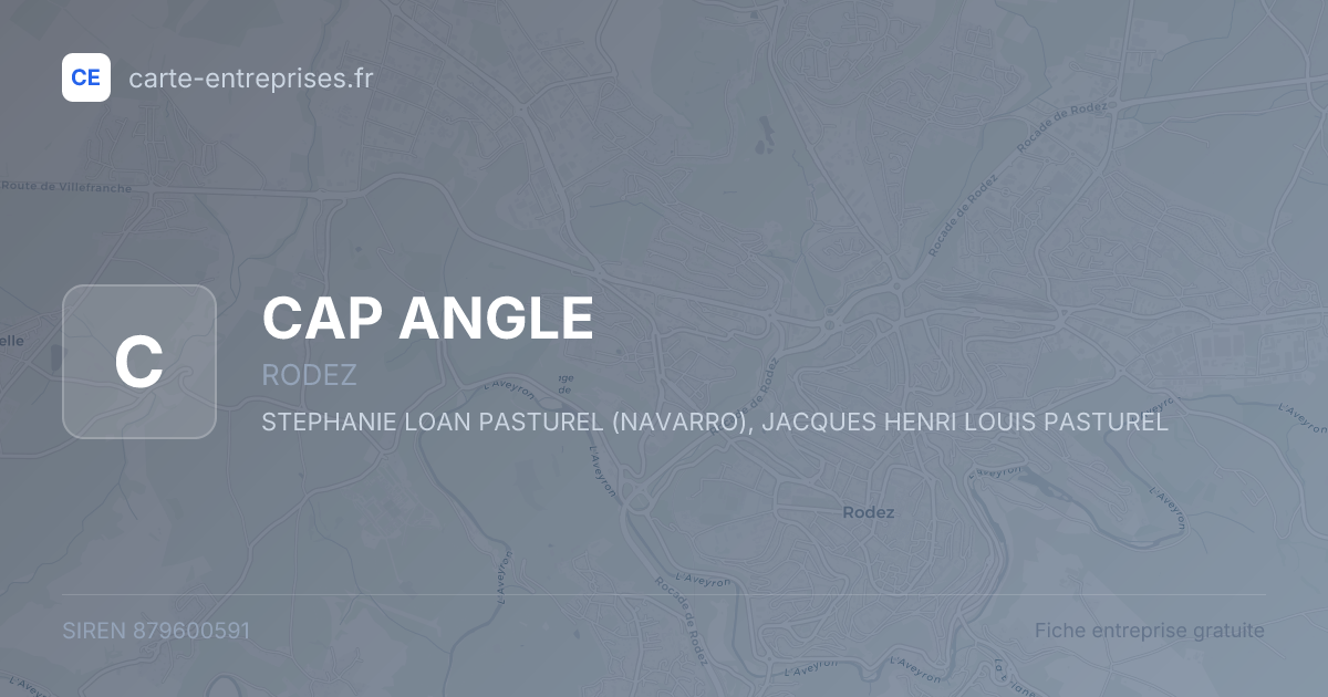 CAP ANGLE — 879600591 — fiche entreprise