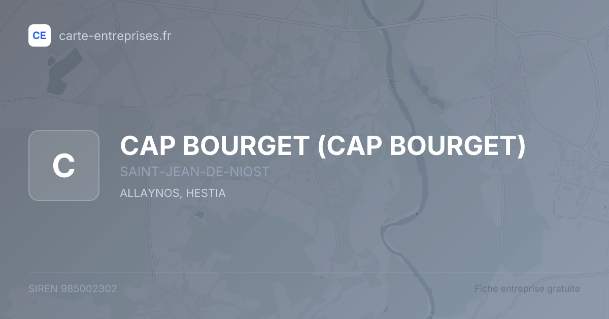 CAP BOURGET — 985002302 — fiche entreprise