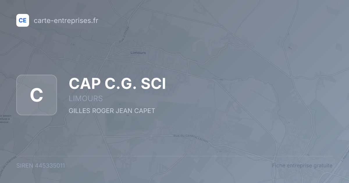 CAP C.G. SCI — 445335011 — fiche entreprise