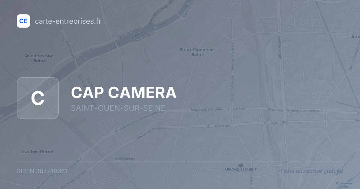 CAP CAMERA — 387748361 — fiche entreprise