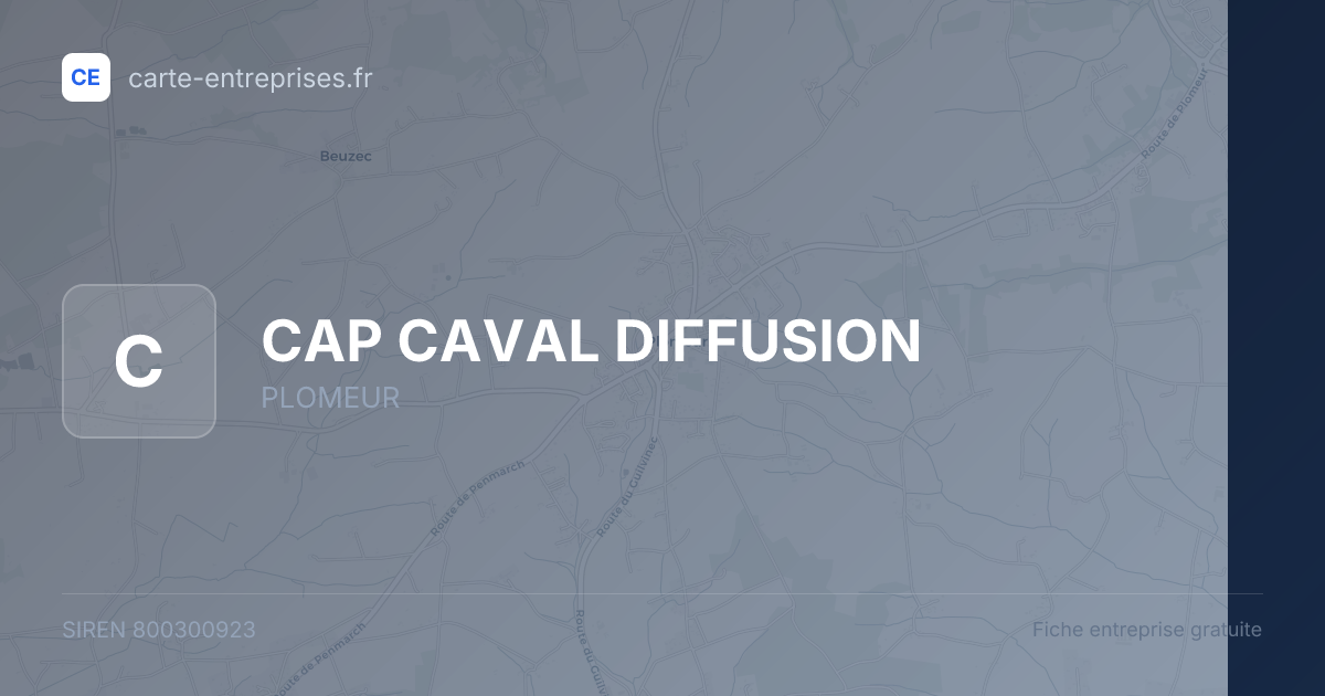 CAP CAVAL DIFFUSION — 800300923 — fiche entreprise