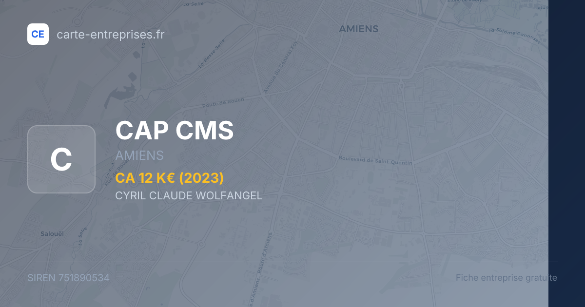 CAP CMS — 751890534 — fiche entreprise