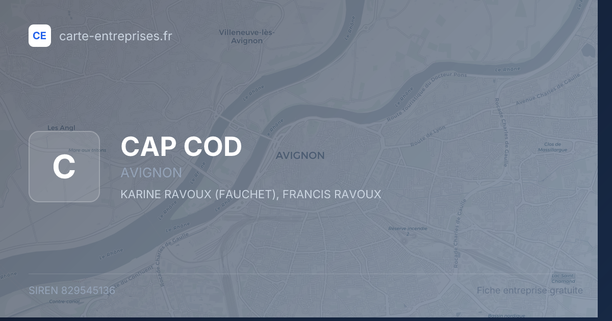 CAP COD — 829545136 — fiche entreprise