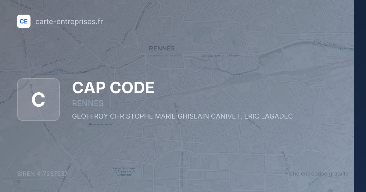 CAP CODE — 417537537 — fiche entreprise
