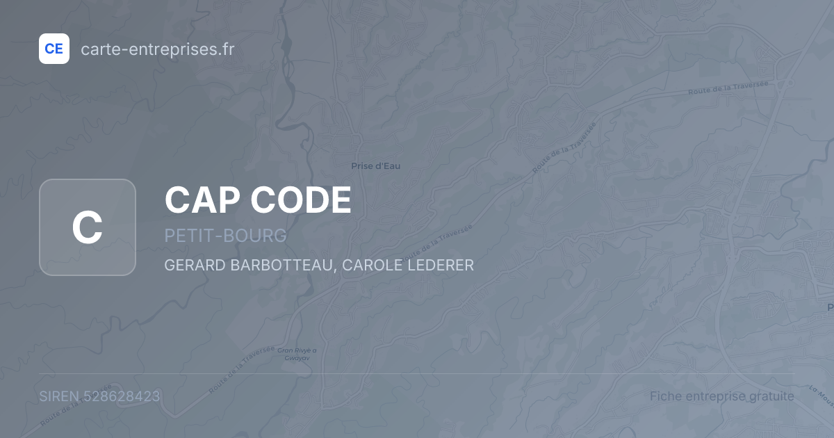 CAP CODE — 528628423 — fiche entreprise