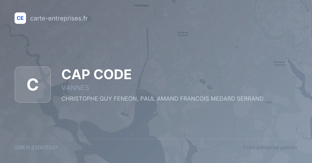 CAP CODE — 830611547 — fiche entreprise