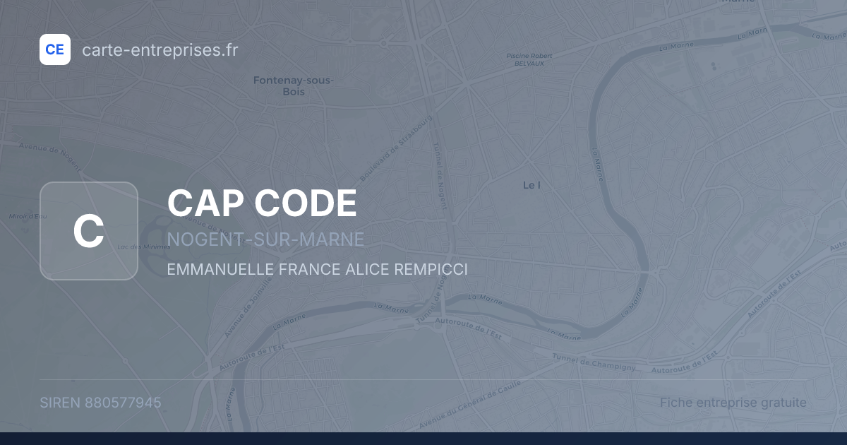 CAP CODE — 880577945 — fiche entreprise