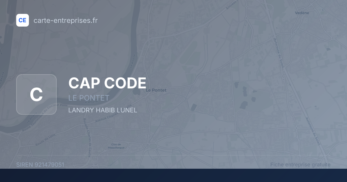 CAP CODE — 921479051 — fiche entreprise