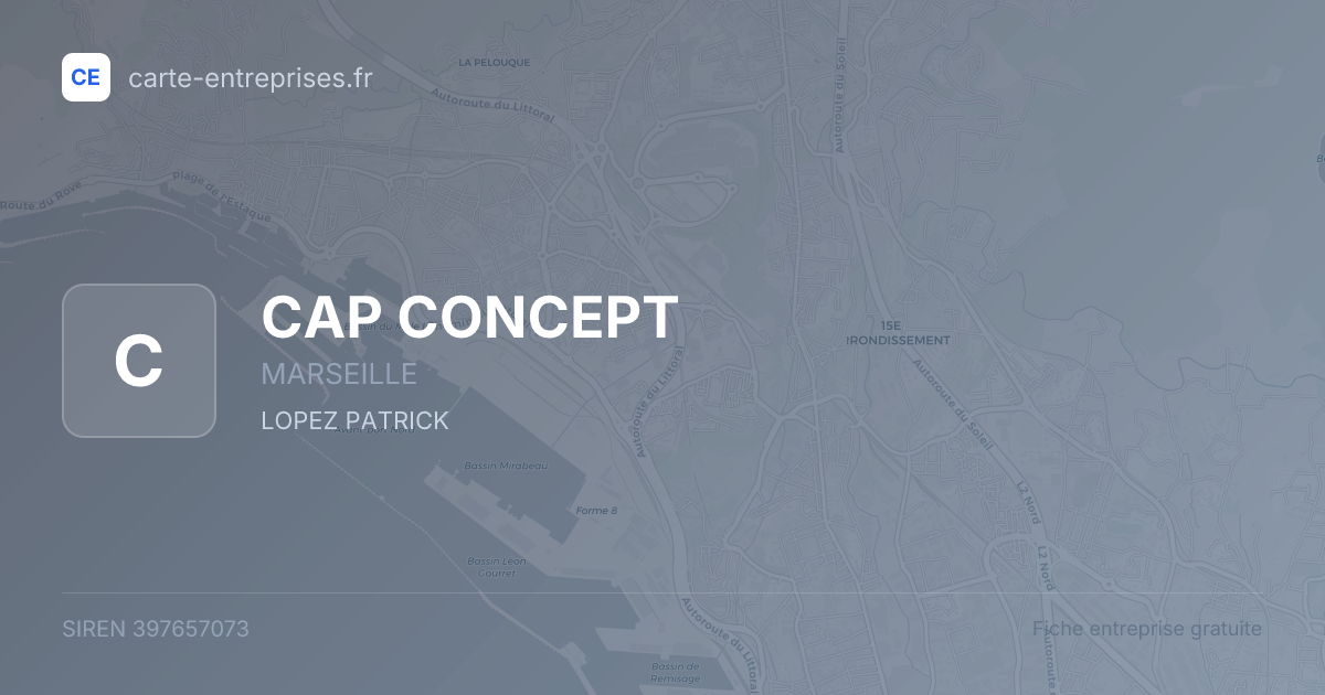 CAP CONCEPT — 397657073 — fiche entreprise