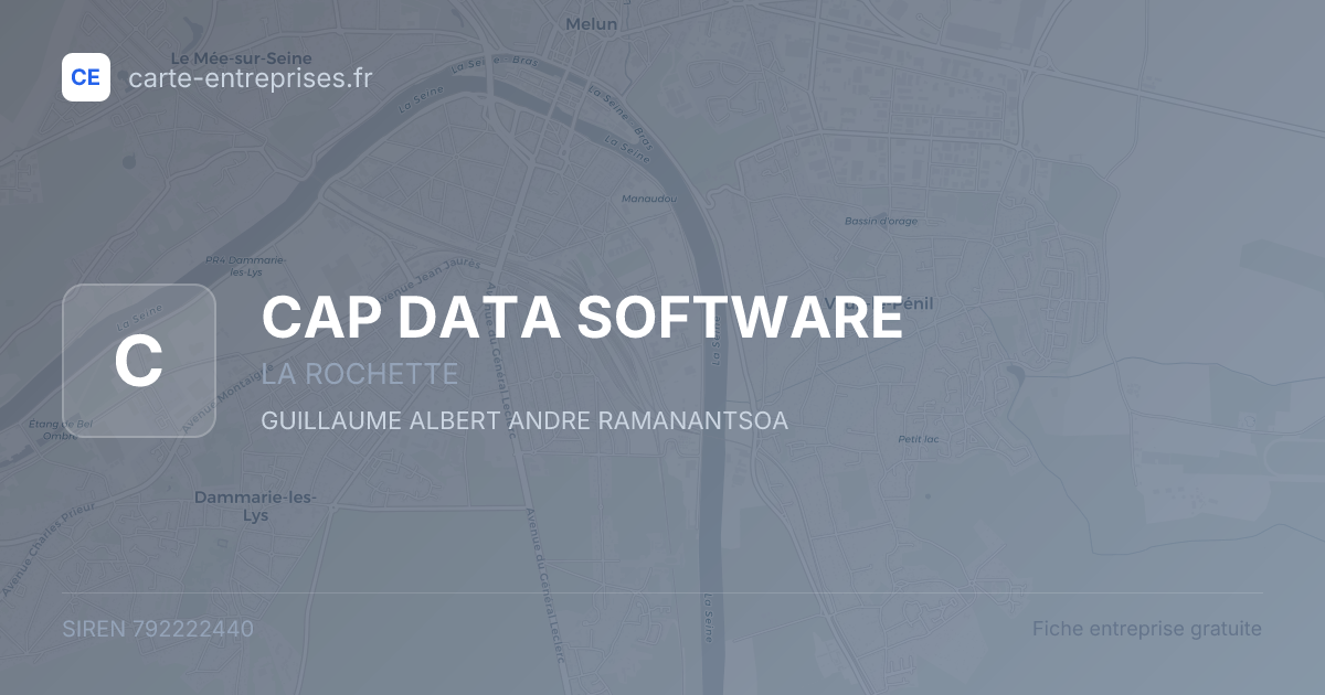 CAP DATA SOFTWARE — 792222440 — fiche entreprise