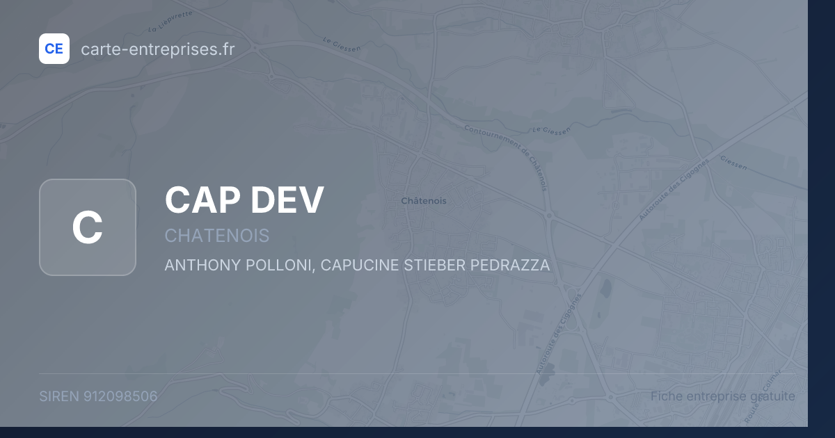 CAP DEV — 912098506 — fiche entreprise
