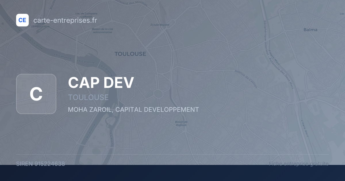 CAP DEV — 915224638 — fiche entreprise