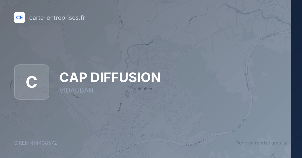 CAP DIFFUSION — 414438572 — fiche entreprise
