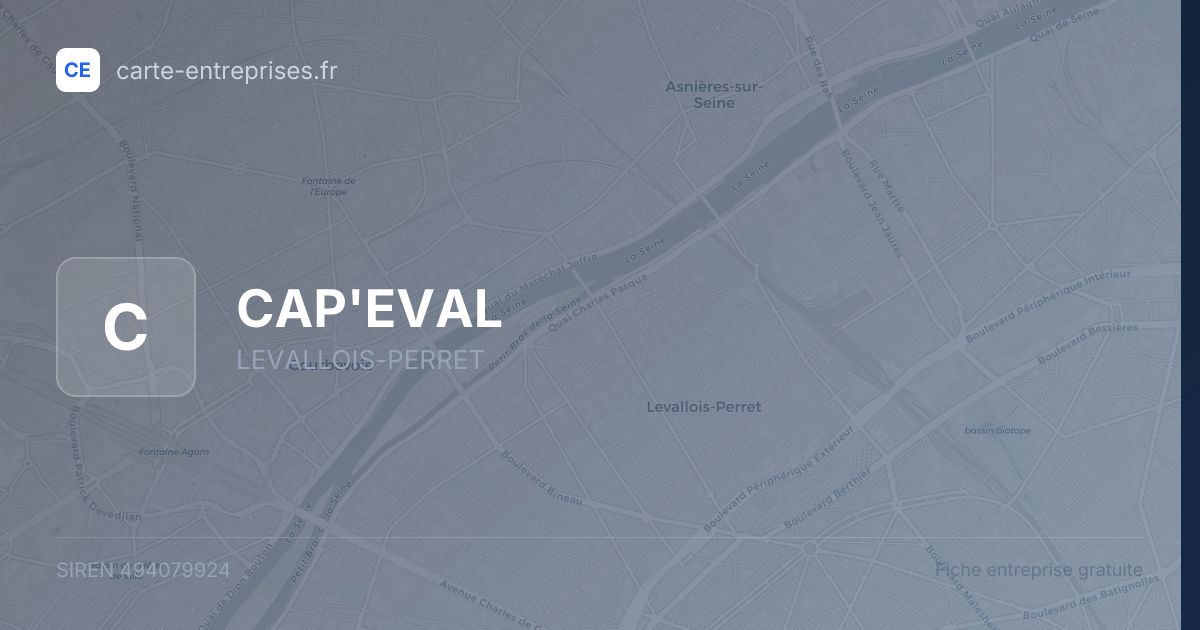 CAP'EVAL — 494079924 — fiche entreprise