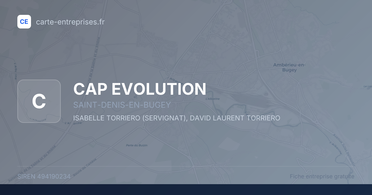 CAP EVOLUTION — 494190234 — fiche entreprise