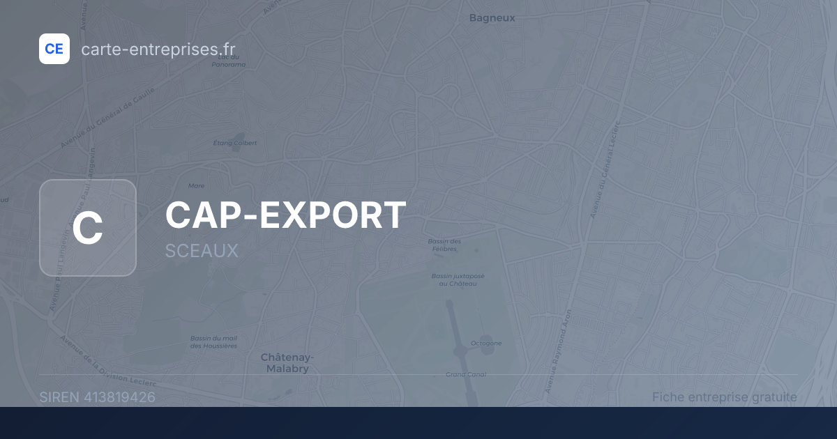 CAP-EXPORT — 413819426 — fiche entreprise