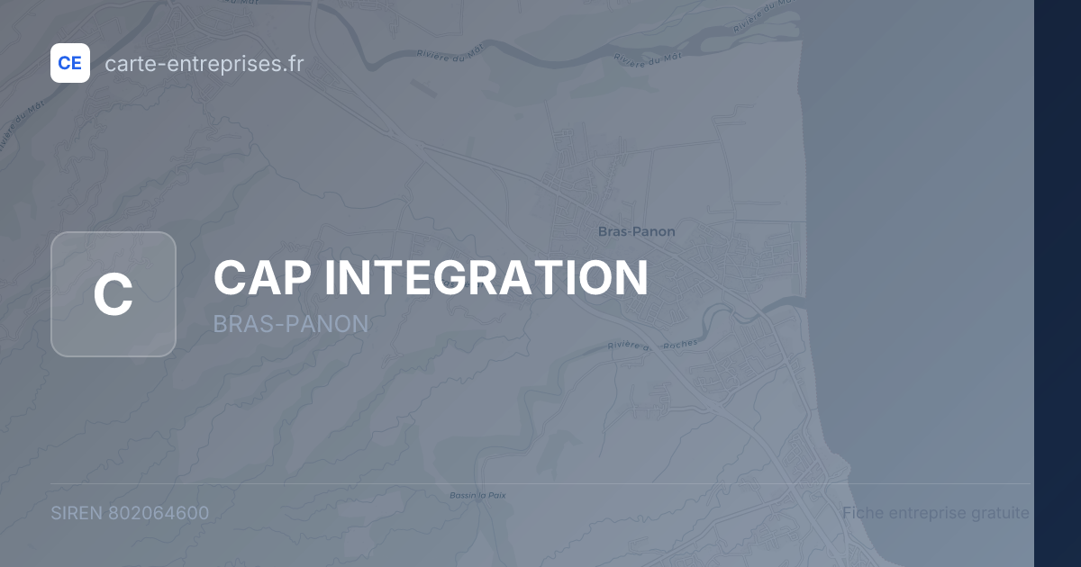 CAP INTEGRATION — 802064600 — fiche entreprise