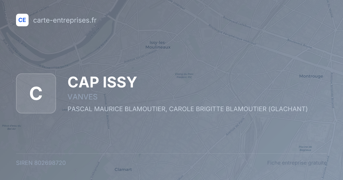 CAP ISSY — 802698720 — fiche entreprise
