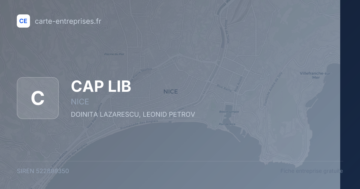 CAP LIB — 522899350 — fiche entreprise