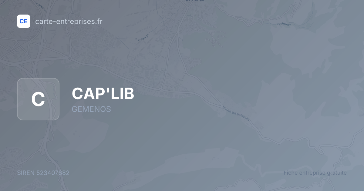 CAP'LIB — 523407682 — fiche entreprise