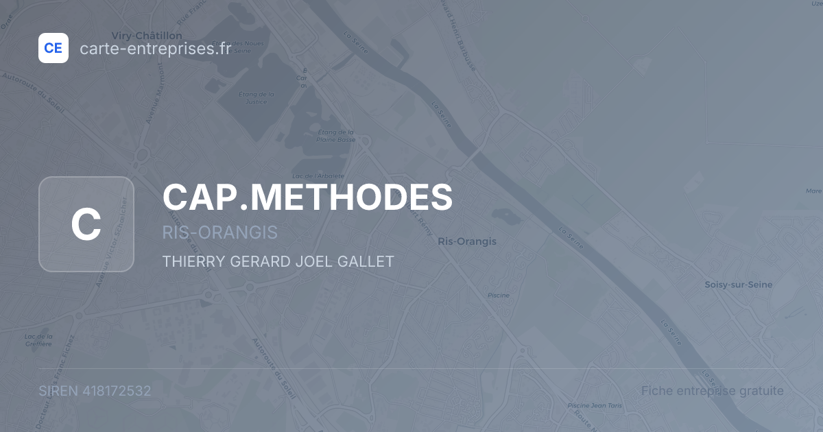 CAP.METHODES — 418172532 — fiche entreprise