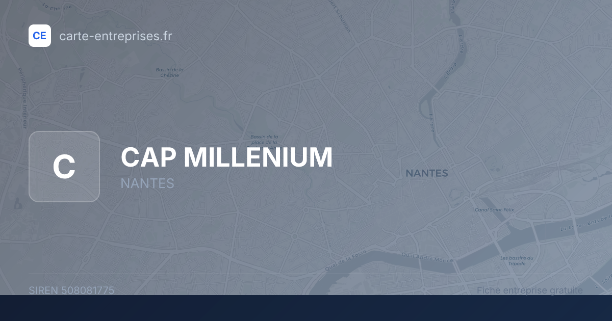 CAP MILLENIUM — 508081775 — fiche entreprise
