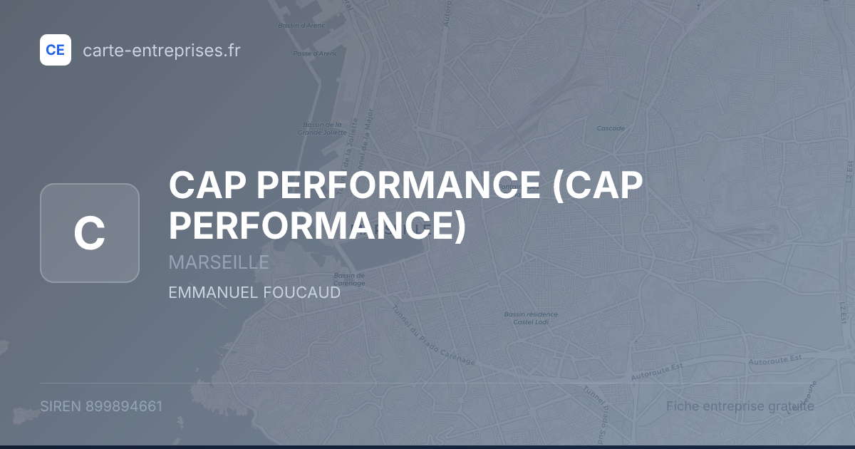 CAP PERFORMANCE — 899894661 — fiche entreprise