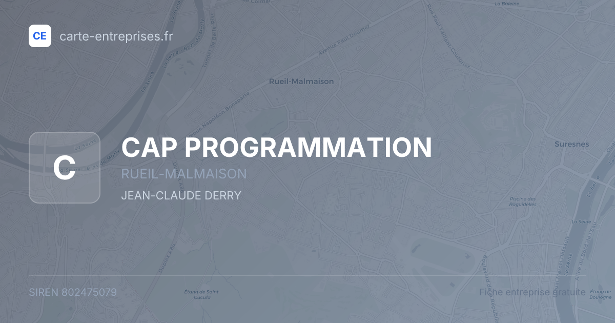 CAP PROGRAMMATION — 802475079 — fiche entreprise