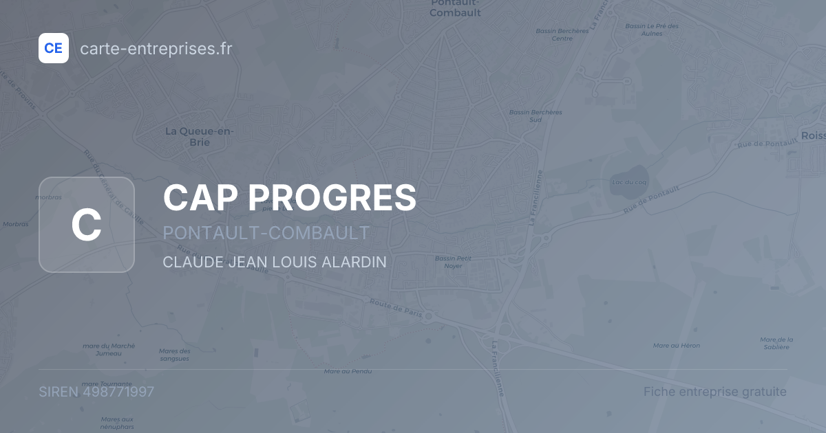 CAP PROGRES — 498771997 — fiche entreprise