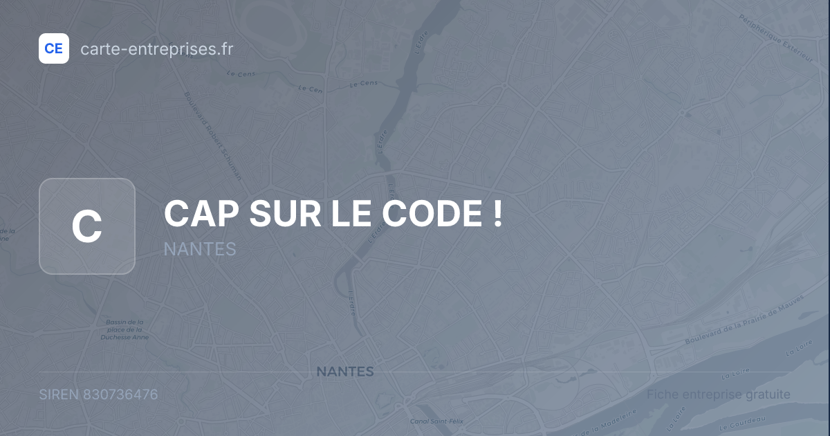 CAP SUR LE CODE ! — 830736476 — fiche entreprise