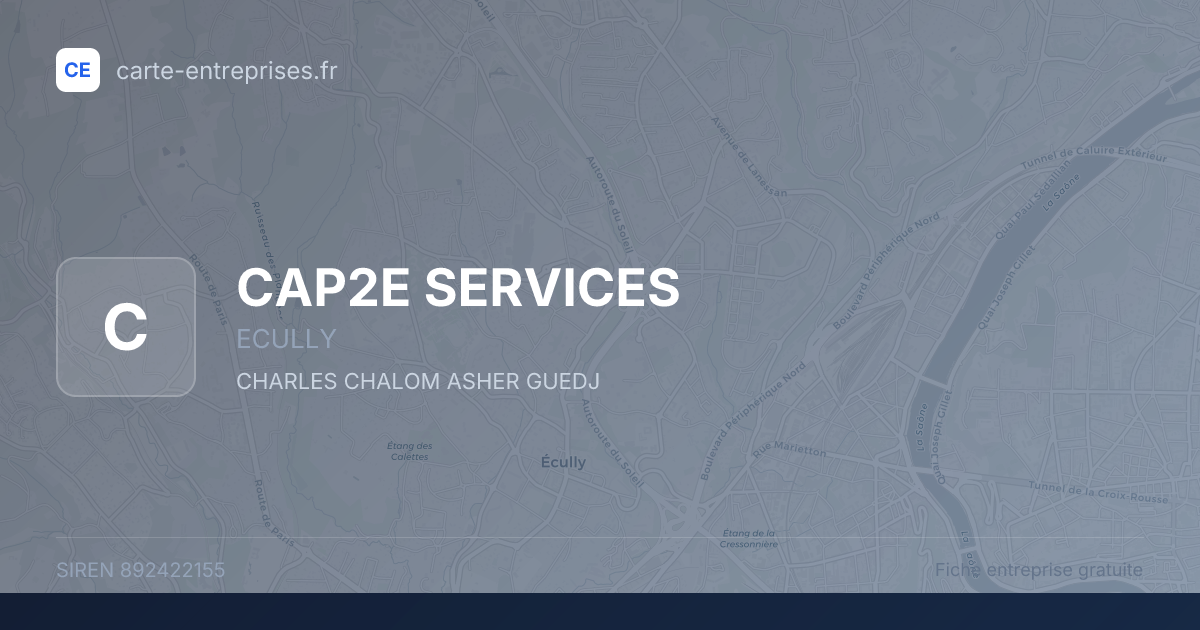 CAP2E SERVICES — 892422155 — fiche entreprise