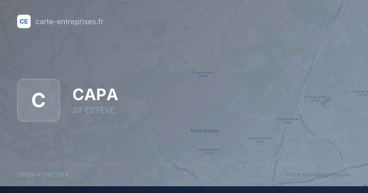 CAPA — 413472184 — fiche entreprise