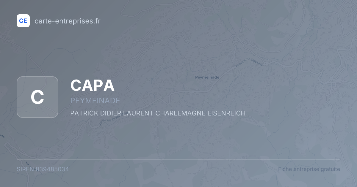 CAPA — 839485034 — fiche entreprise