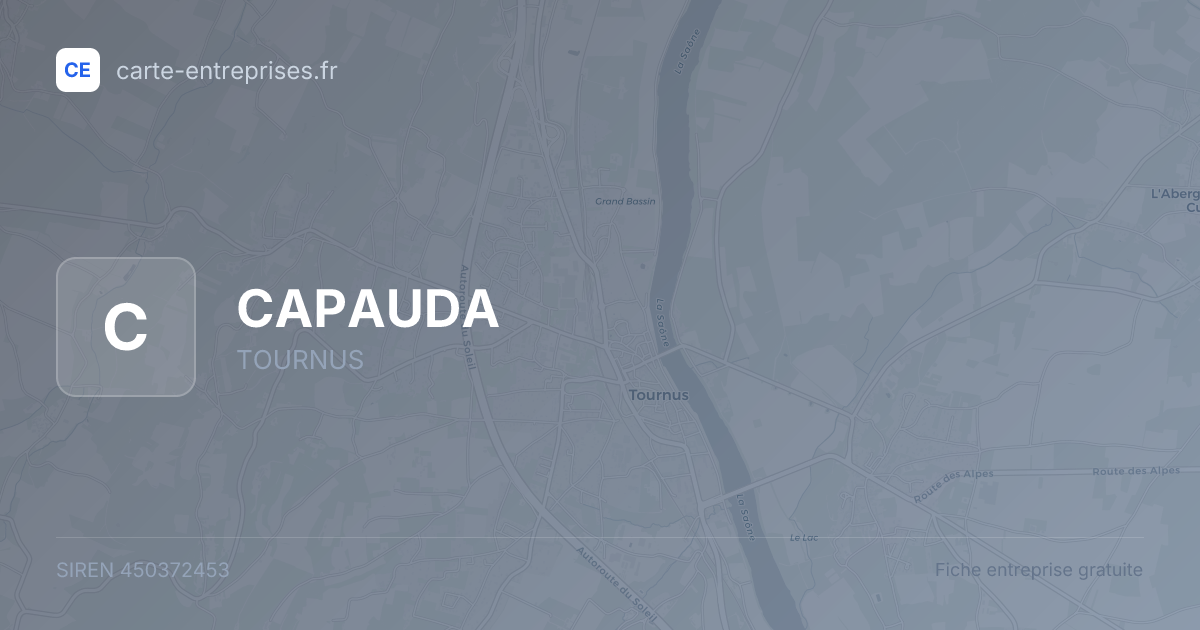 CAPAUDA — 450372453 — fiche entreprise