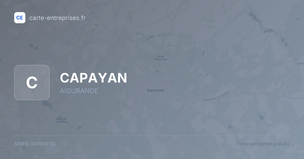 CAPAYAN — 341663110 — fiche entreprise