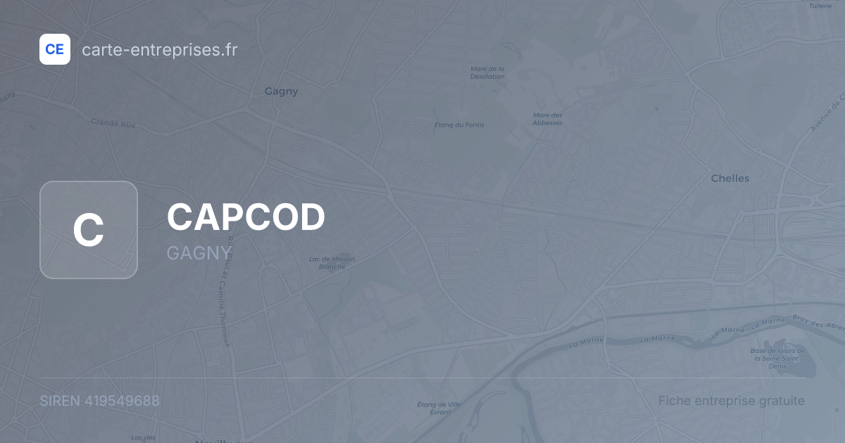 CAPCOD — 419549688 — fiche entreprise