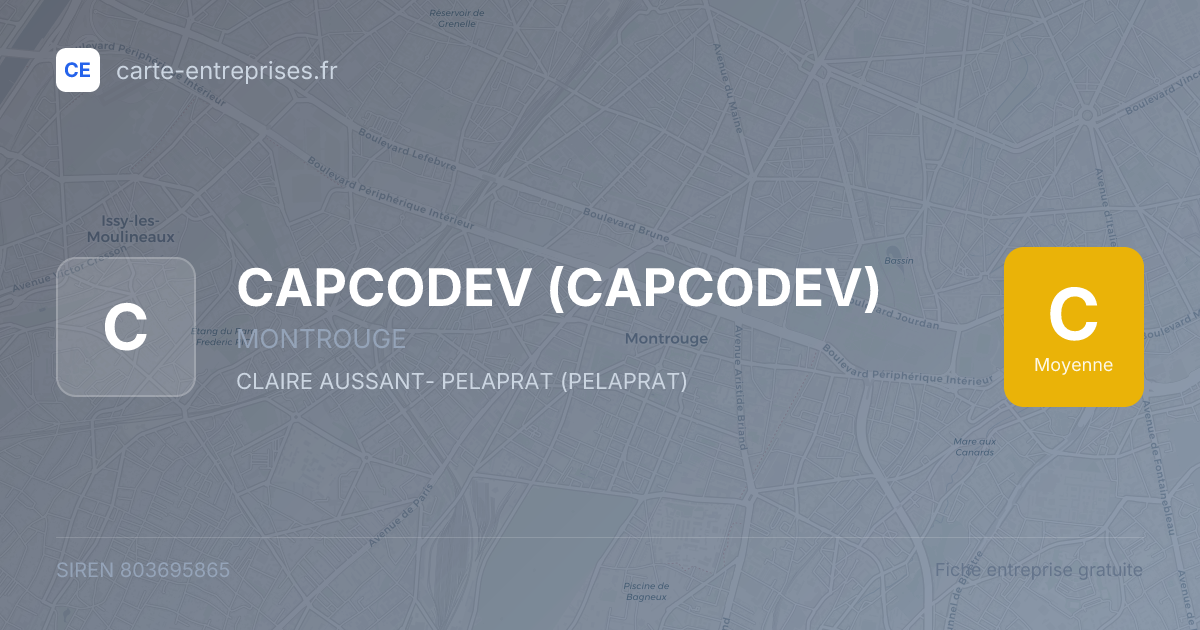 CAPCODEV — 803695865 — fiche entreprise