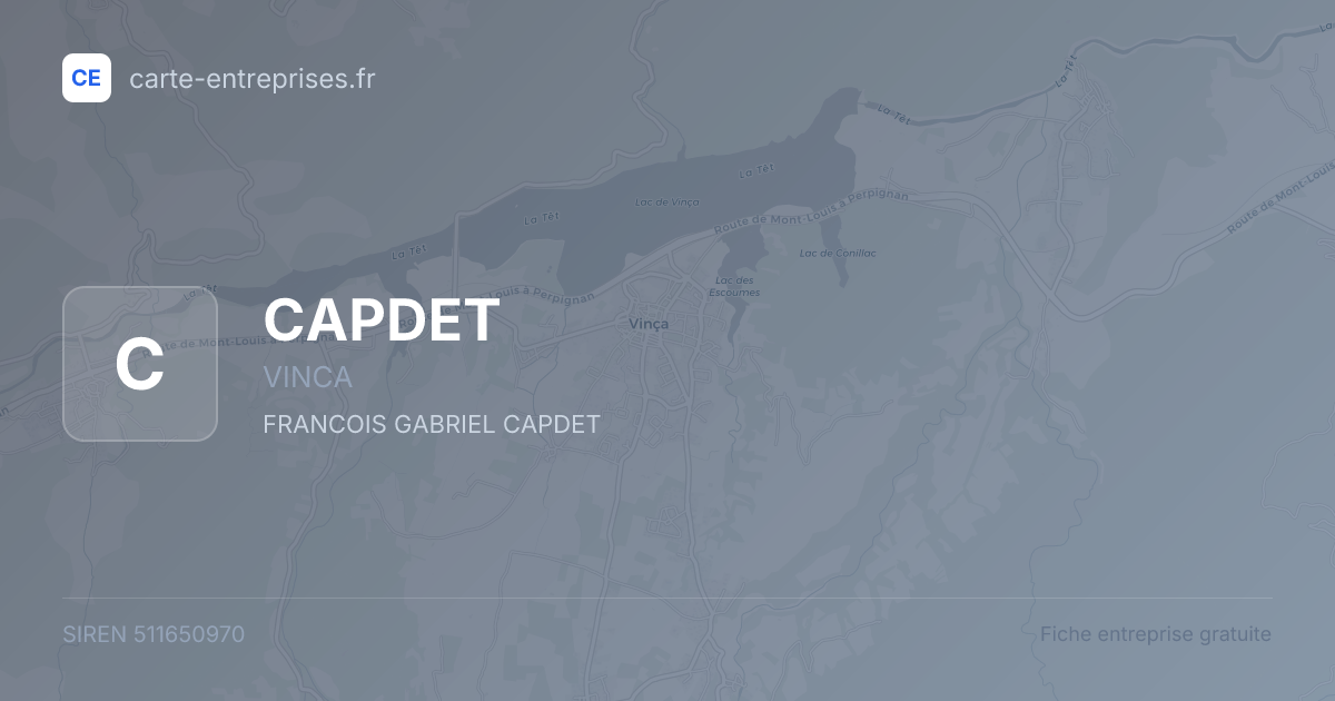 CAPDET — 511650970 — fiche entreprise