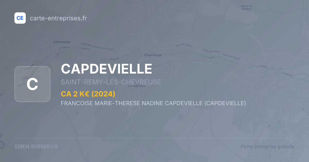 CAPDEVIELLE — 909565178 — fiche entreprise