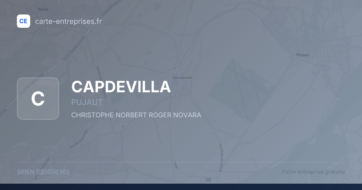 CAPDEVILLA — 830056362 — fiche entreprise