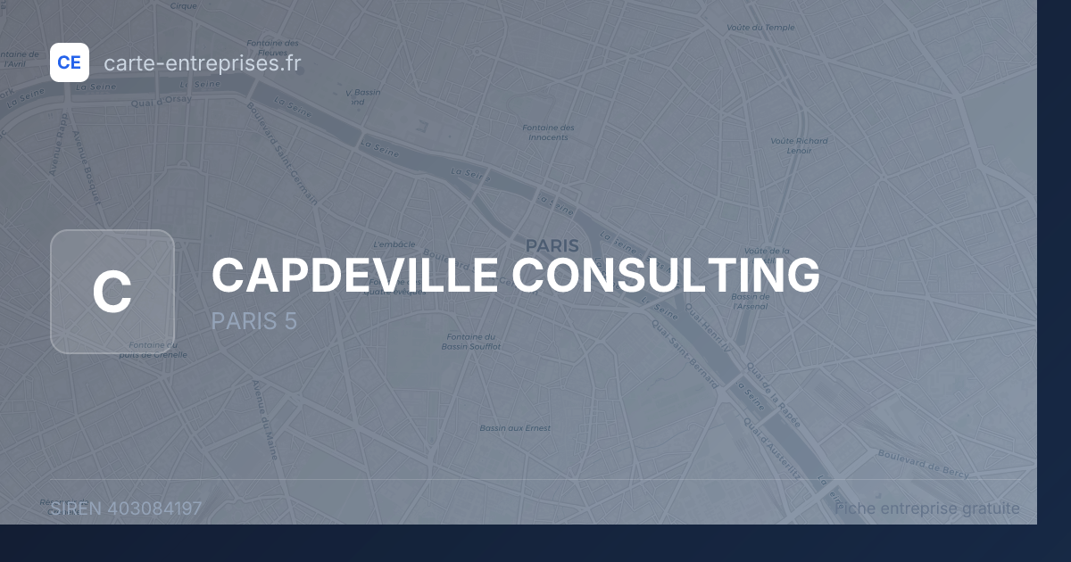 CAPDEVILLE CONSULTING — 403084197 — fiche entreprise