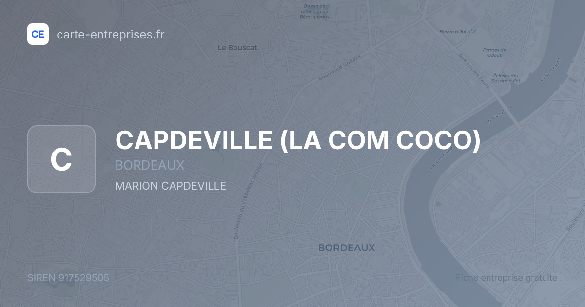 CAPDEVILLE (LA COM COCO) — 917529505 — fiche entreprise