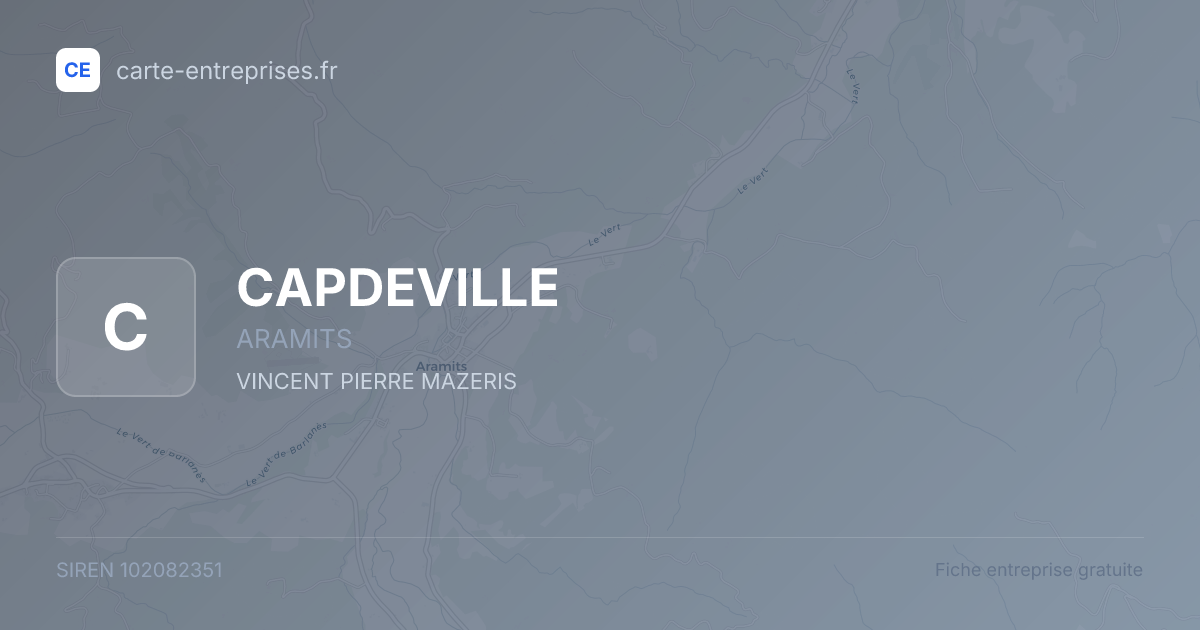 CAPDEVILLE — 102082351 — fiche entreprise