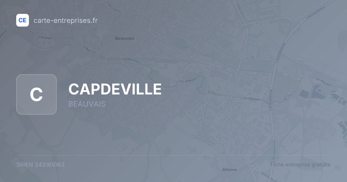 CAPDEVILLE — 343161063 — fiche entreprise