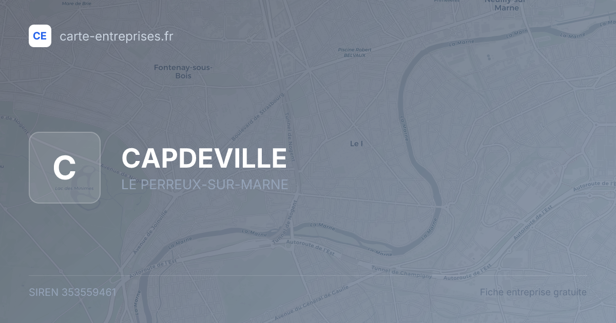 CAPDEVILLE — 353559461 — fiche entreprise