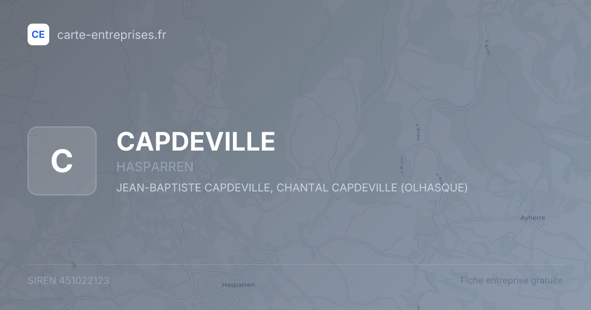 CAPDEVILLE — 451022123 — fiche entreprise