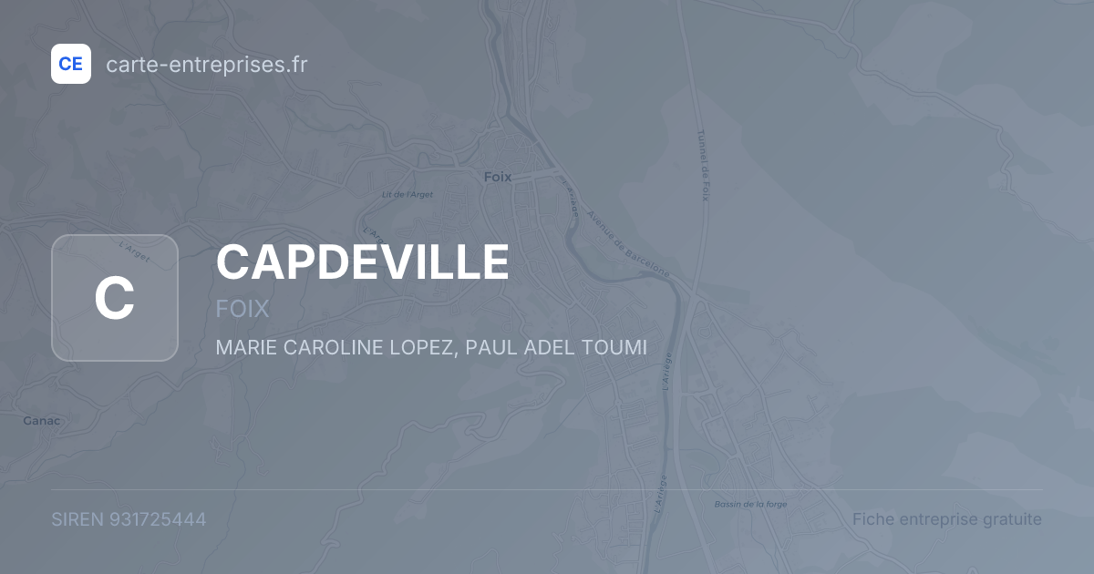 CAPDEVILLE — 931725444 — fiche entreprise