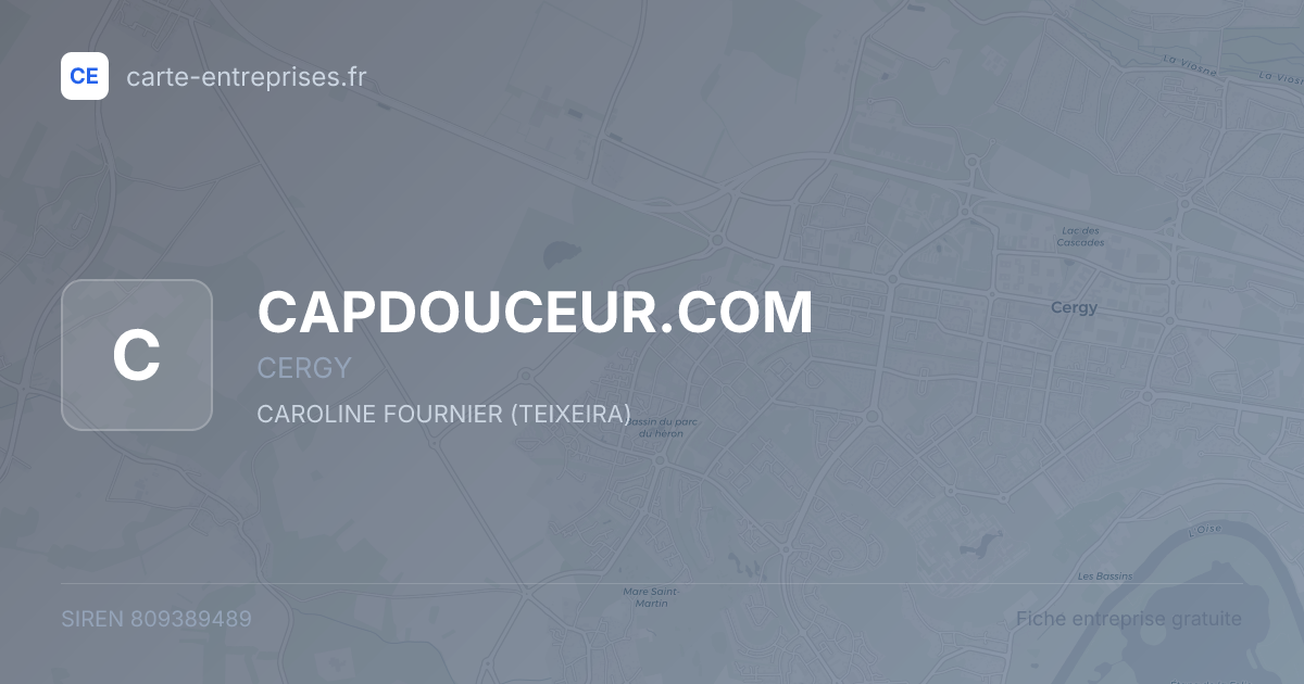 CAPDOUCEUR.COM — 809389489 — fiche entreprise