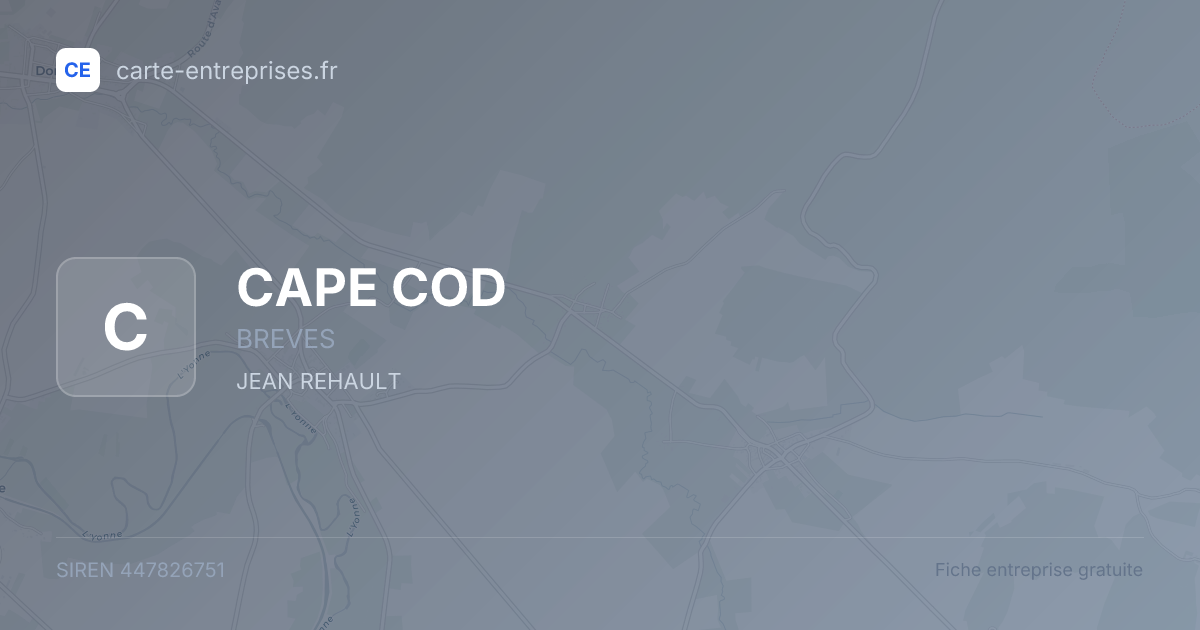 CAPE COD — 447826751 — fiche entreprise